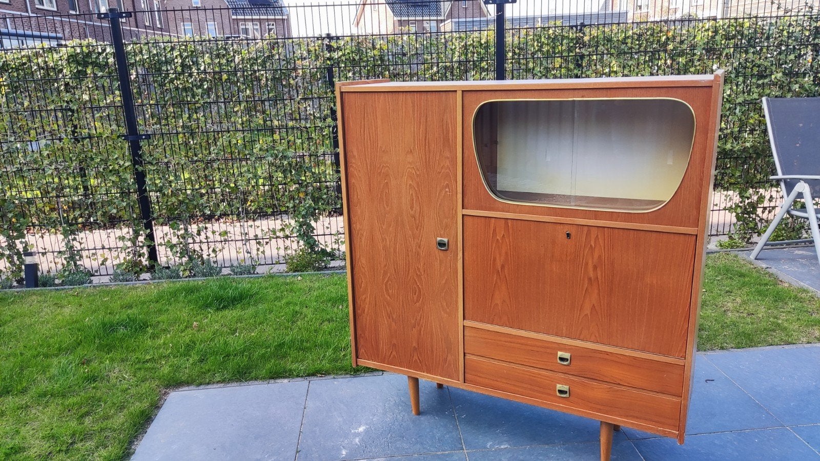 Vintage Deens design Highboard 60's / 70's, Ophalen of Verzenden