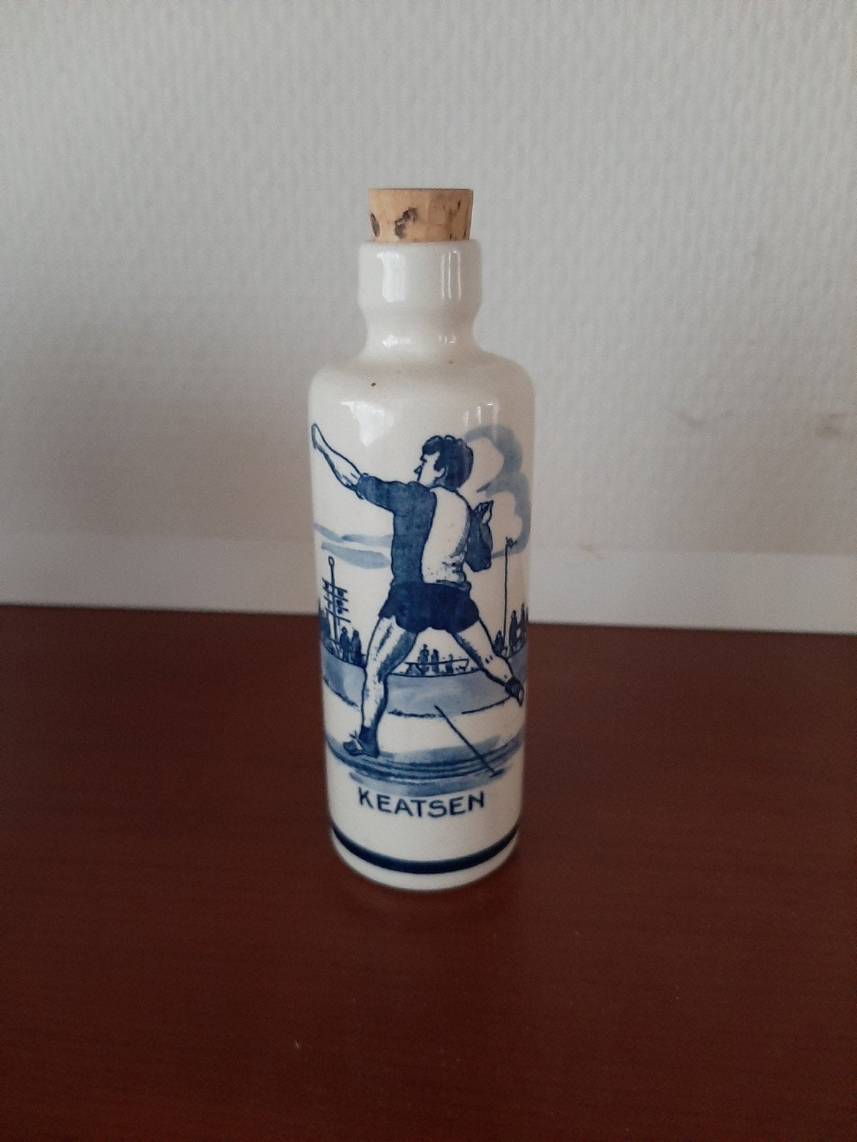 Delfts blauw flesje Batavus Heerenveen jaren '70/'80, Ophalen
