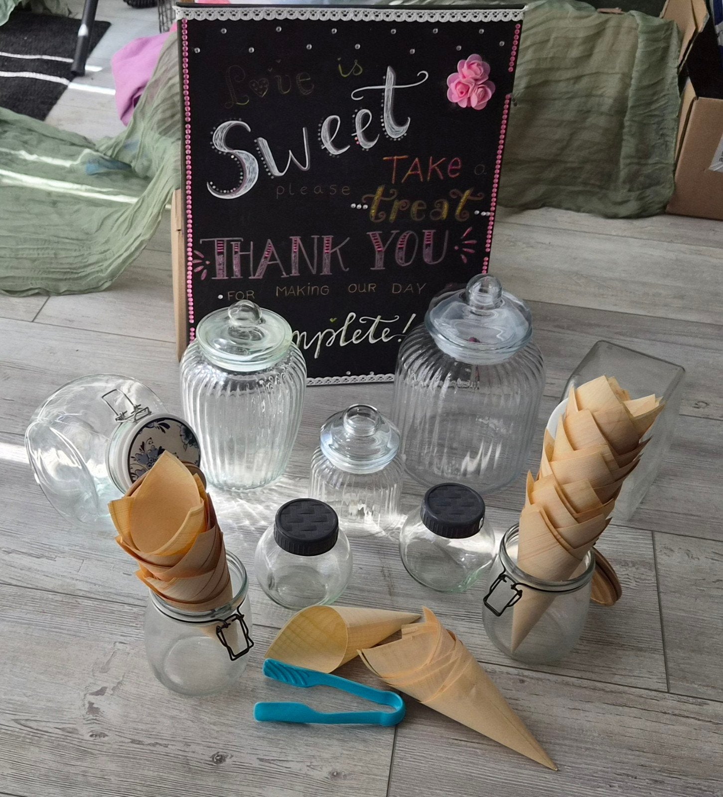 Snoepbar, ideaal voor bruiloft en verjaardagsfeestjes, Ophalen, Zo goed als nieuw, Versiering, Geboorte of Huwelijk
