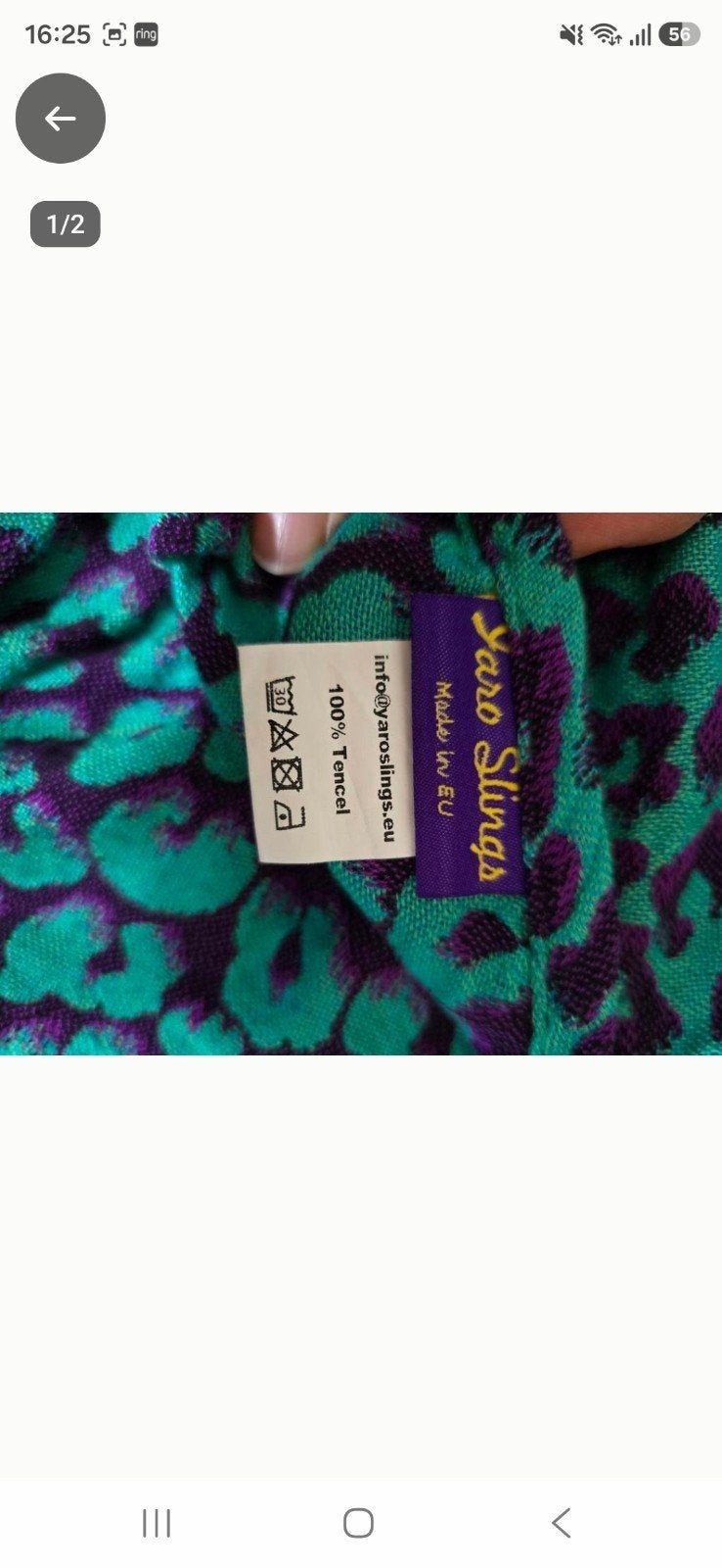 Yaro Slings Draagdoek 100% Tencel Luipaardprint, Ophalen of Verzenden