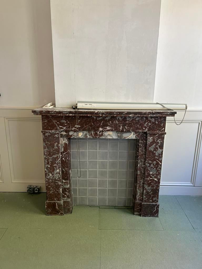 Marmeren schouw, Ophalen, Zo goed als nieuw, Vrijstaande haard