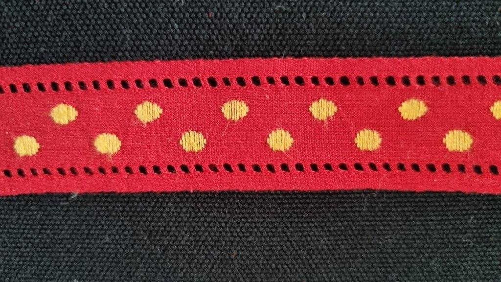 Vintage geweven sierband (5mtr), Ophalen of Verzenden, Nieuw, Lint, Band of Elastiek