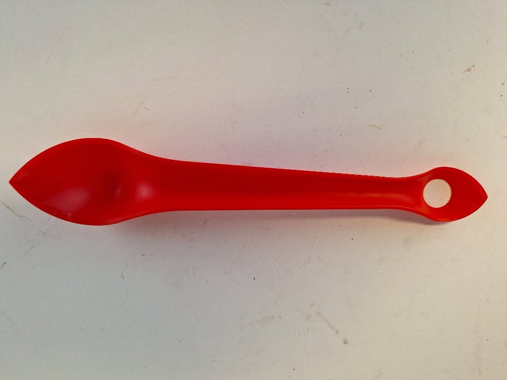 Rode plastic lepel, Avocadolepel - handig keukenhulpje, Overige typen, Kunststof, Nieuw, Ophalen of Verzenden