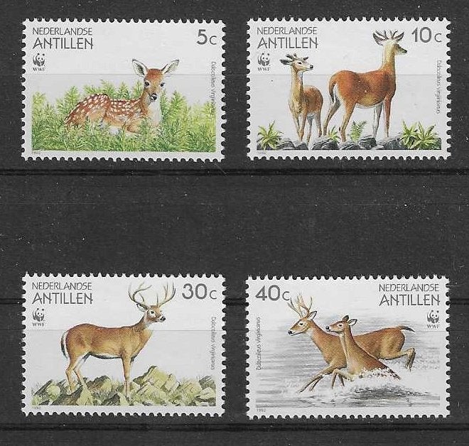 hvdhrWWF/WNF 77 herten postfrisse zegels 1992, Postzegels en Munten, Ophalen of Verzenden, Postfris, Dier of Natuur