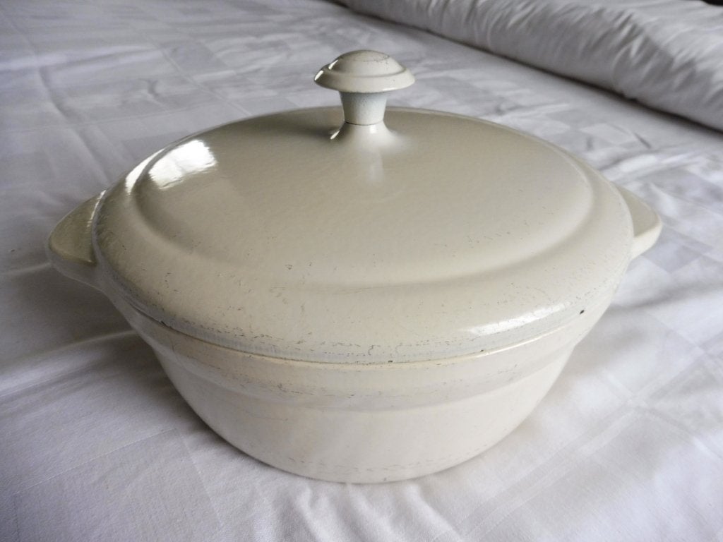 Zware emaille gietijzeren braadpan 24 cm braad pan, Ophalen