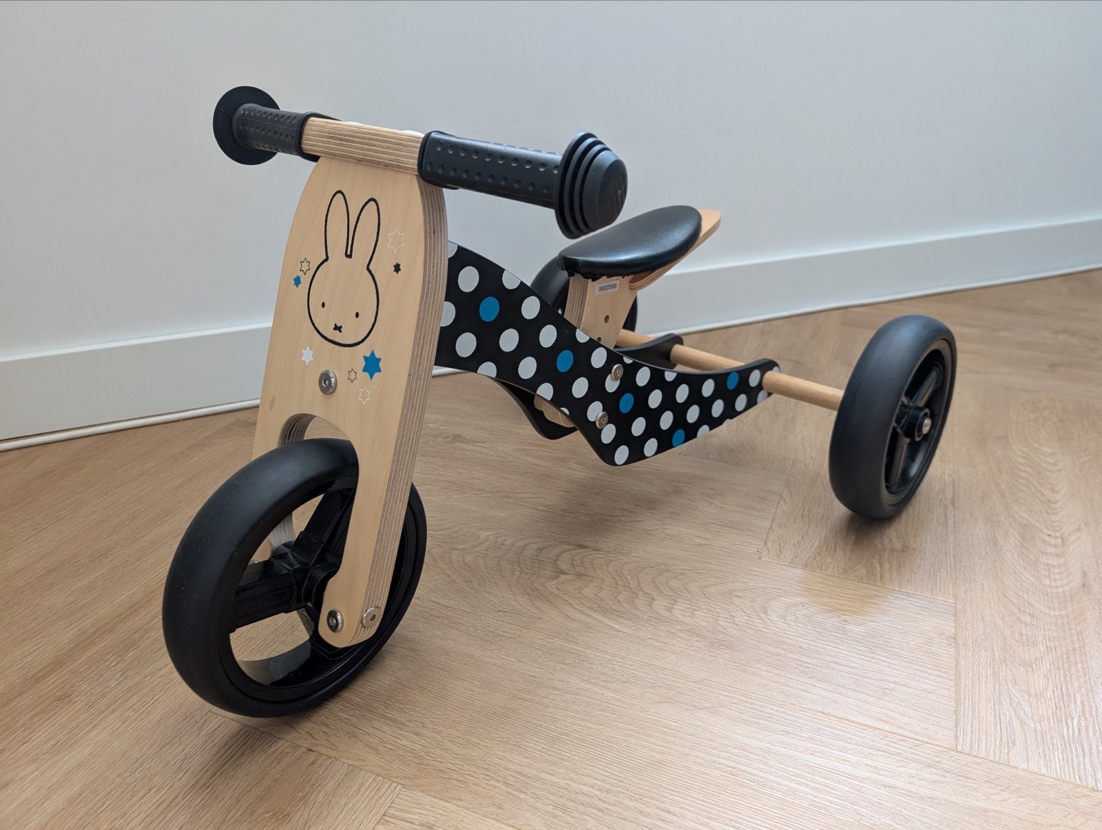 Houten loopfiets/driewieler Nijntje (2-in-1), Kinderen en Baby's, Speelgoed | Buiten | Voertuigen en Loopfietsen, Ophalen, Gebruikt
