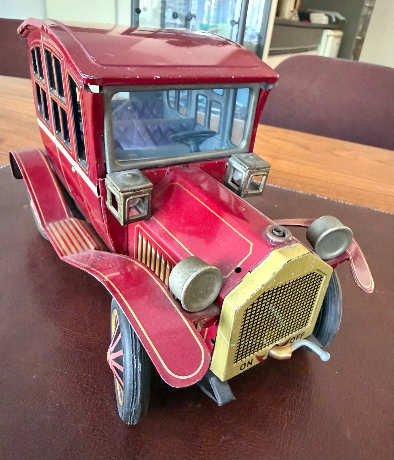 Vintage metalen oldtimer, ca. 60 jaar oud, in goede staat, Ophalen, Gebruikt