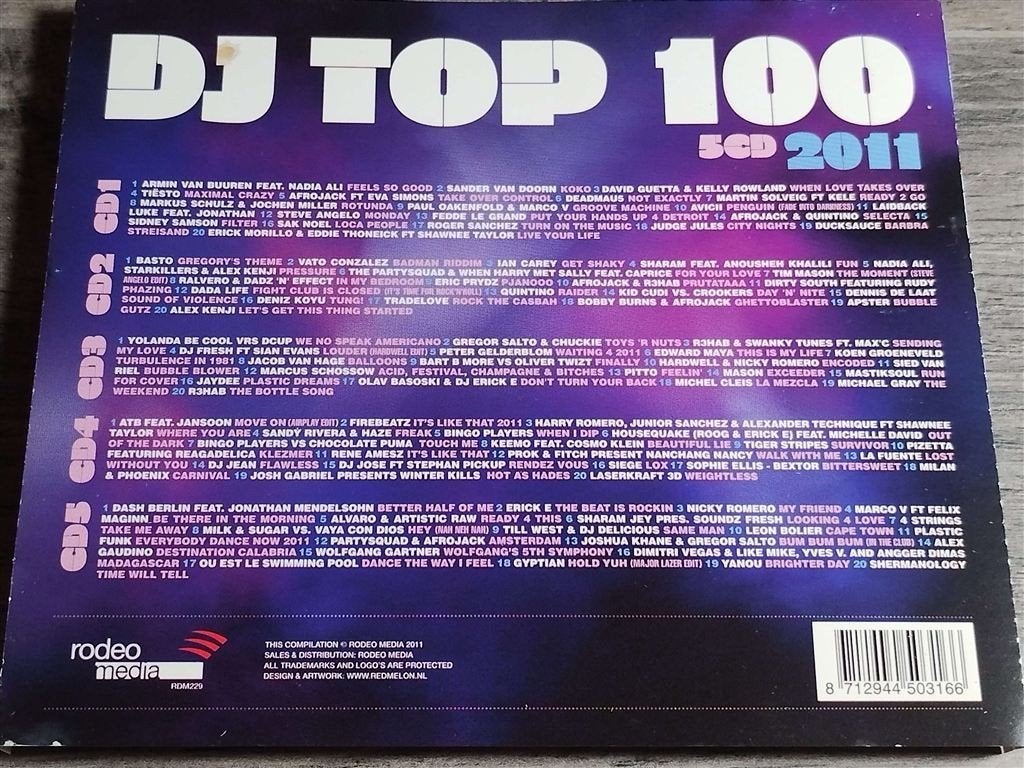 DJ Top 100 2011 [5CD], Cd's en Dvd's, Ophalen of Verzenden, Gebruikt, Disco