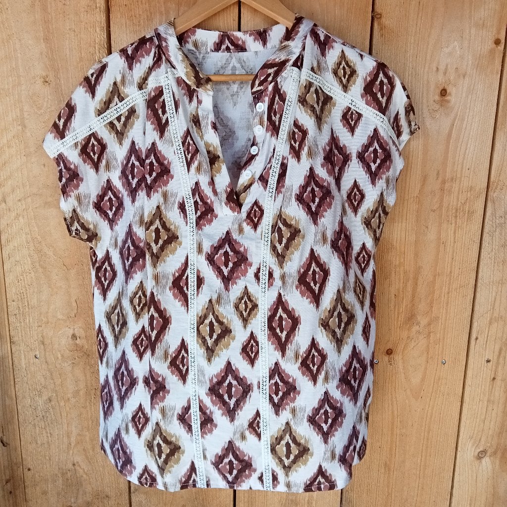 Nieuwe Ikat blouse universele maat, Kleding | Dames, Verzenden, Nieuw, Maat 38/40 (M), Overige kleuren