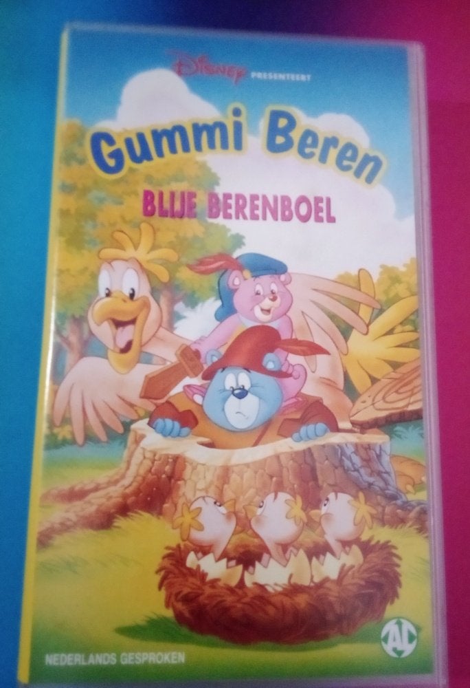 VHS - Gummi Beren - Blije berenboel back - NL, Tekenfilm, Verzenden, Alle leeftijden, Nederlands