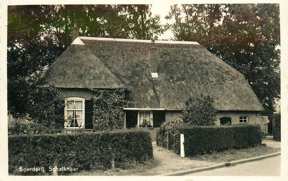 304-092-051 Schalkhaar Boerderij, Verzamelen, Verzenden, Voor 1920, Overijssel