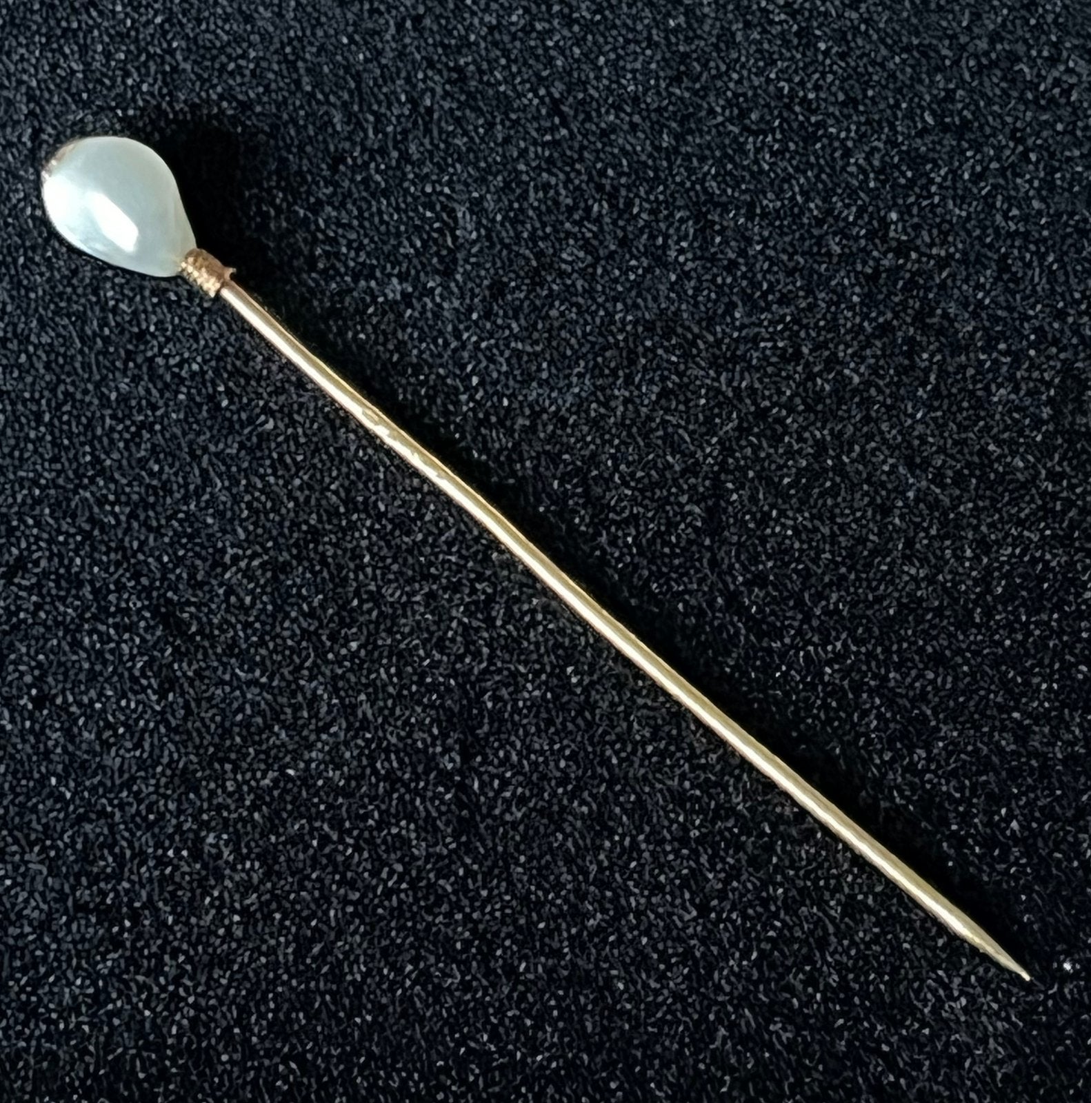 Antieke Zeeuwse mutsspeld goud met parel, Ophalen of Verzenden, Goud, Broche