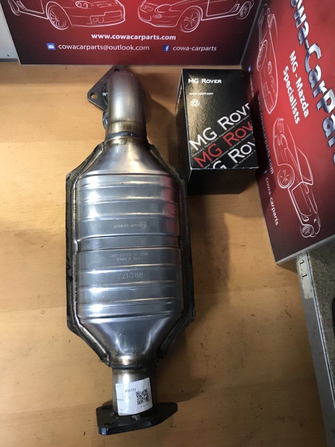 mg f mgf mg tf mgtf Originele mg rover katalysator nieuw, -, -, Nieuw, Ophalen of Verzenden
