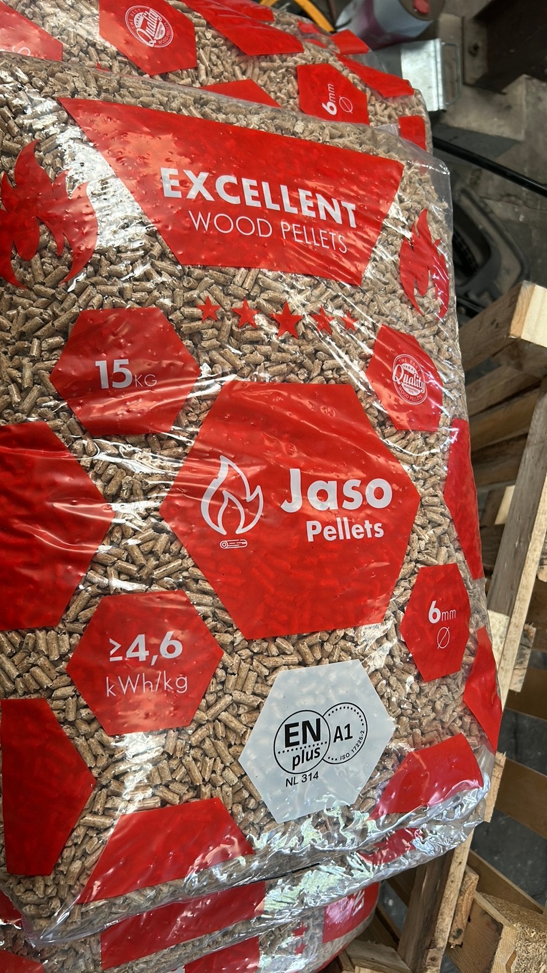 Jaso houtpellets losse zak, Minder dan 3 m³, Ophalen