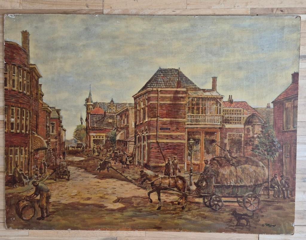 Schilderij BC van Ettinger, Loosduinen, Ophalen
