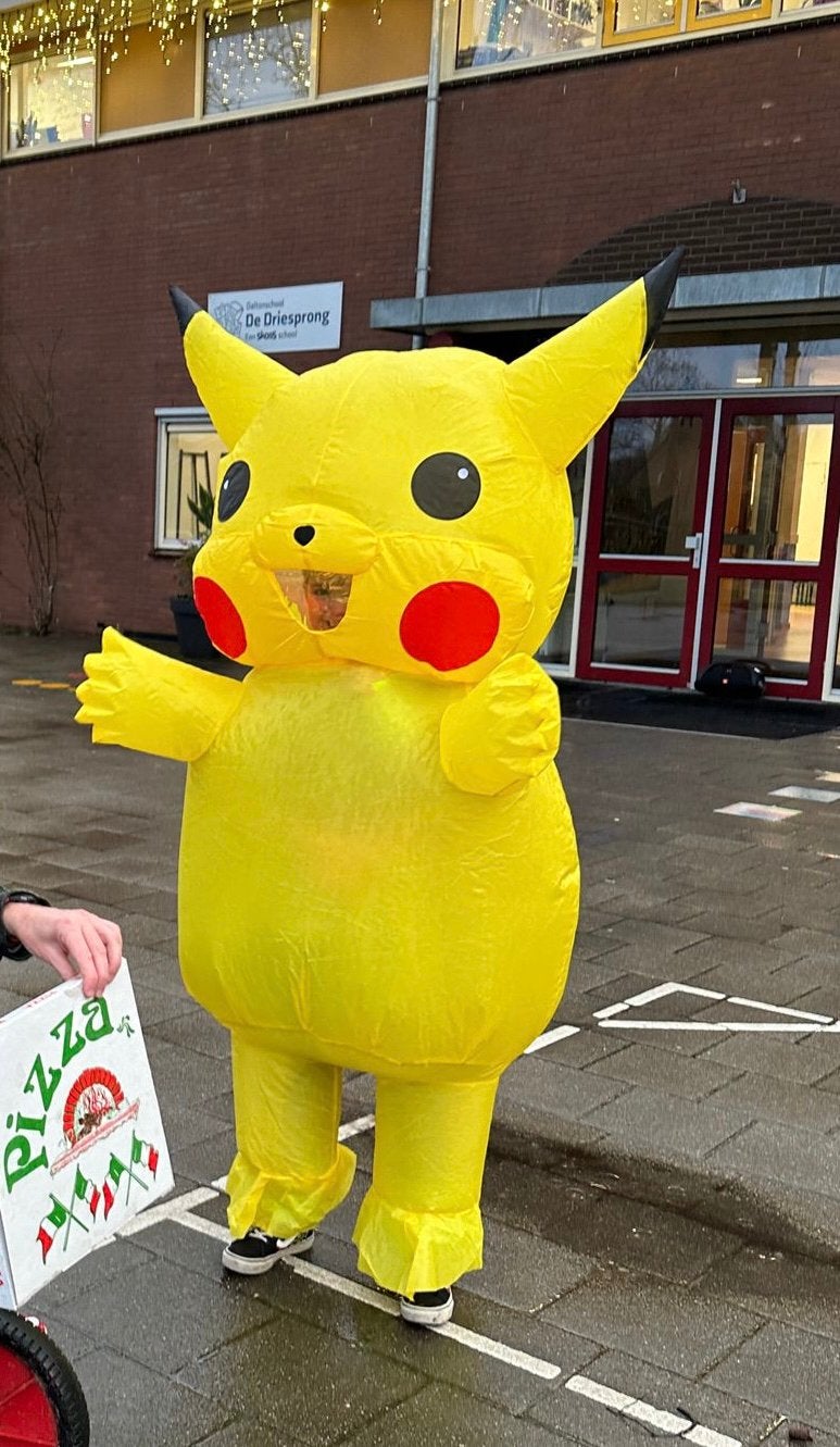 Opblaasbaar pak kind carnaval Pikachu verkleed, Kinderen en Baby's, Carnavalskleding en Verkleedspullen, Ophalen of Verzenden
