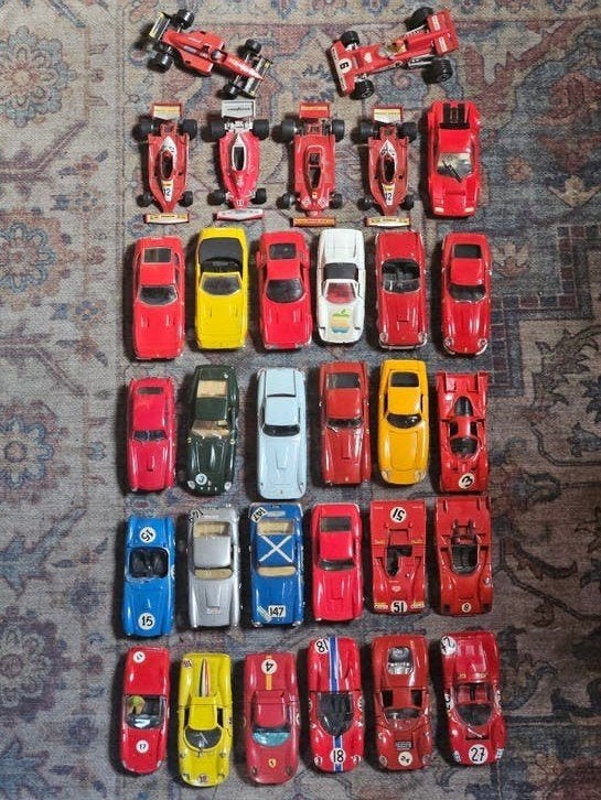Grote collectie Ferrari 1:43modelauto's en raceauto's, Ophalen of Verzenden, Gebruikt, Auto, Overige merken