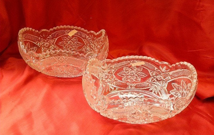 Mooie kristallen schuit model schalen 45.00 p.s, Ophalen of Verzenden
