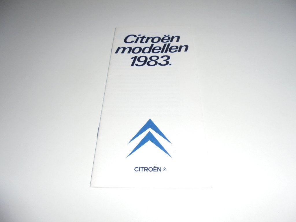 brochure Citroen modellenprogramma  1983, Ophalen of Verzenden, Nieuw, Citroën