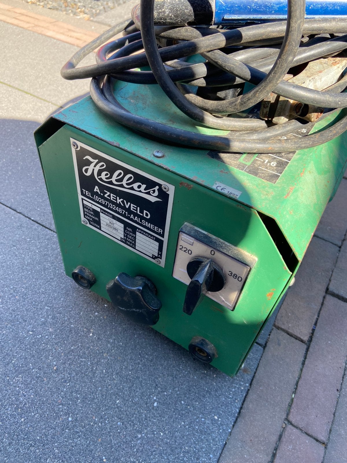 Hellas elektrisch lasapparaat, Ophalen, Zo goed als nieuw, Elektroden