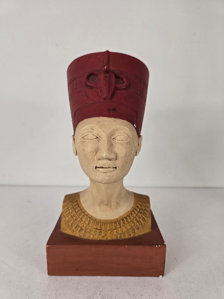 Buste Nefertiti, Duncan Enterprises, keramiek, 1978, Antiek en Kunst, Ophalen of Verzenden