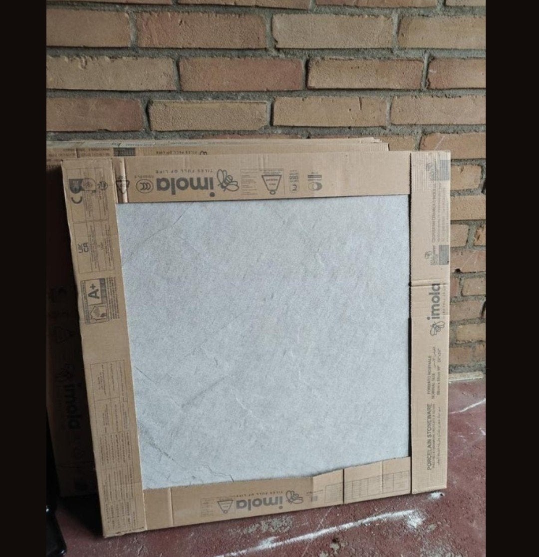 12 tegels 60x60 licht grijs (4,32m2) Imola X-ROCK 60W White, Ophalen, 60 cm of meer, Nieuw, Minder dan 5 m²