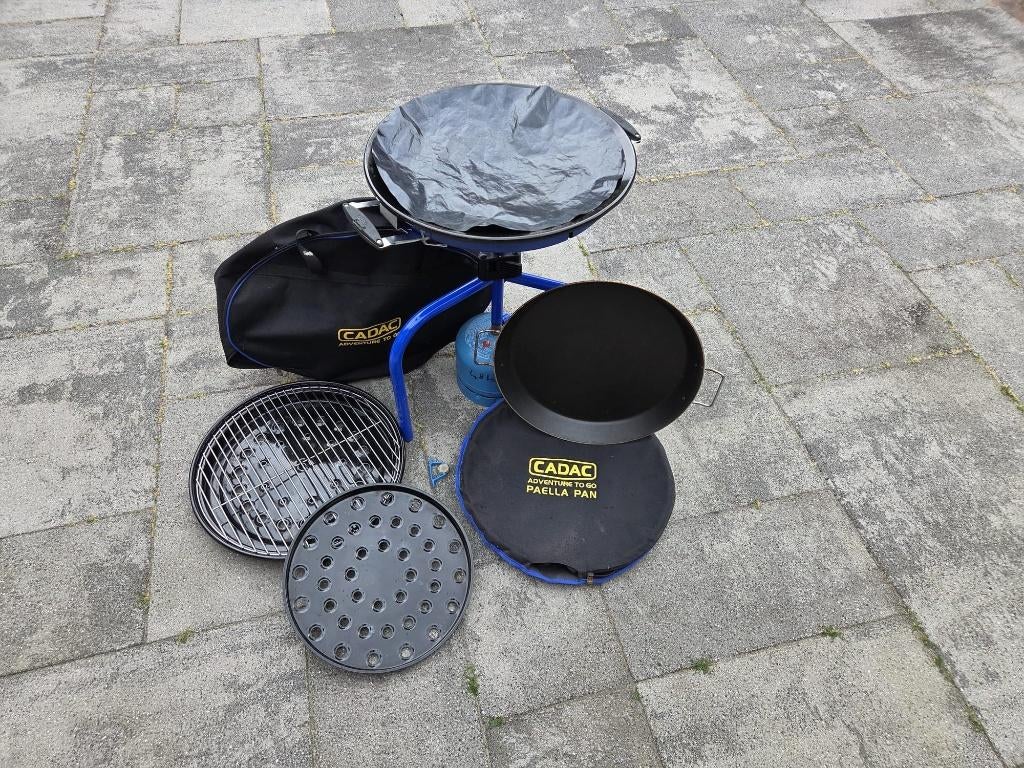 Skottelbraai met paella pan, zonder gasflesje, Ophalen, Zo goed als nieuw