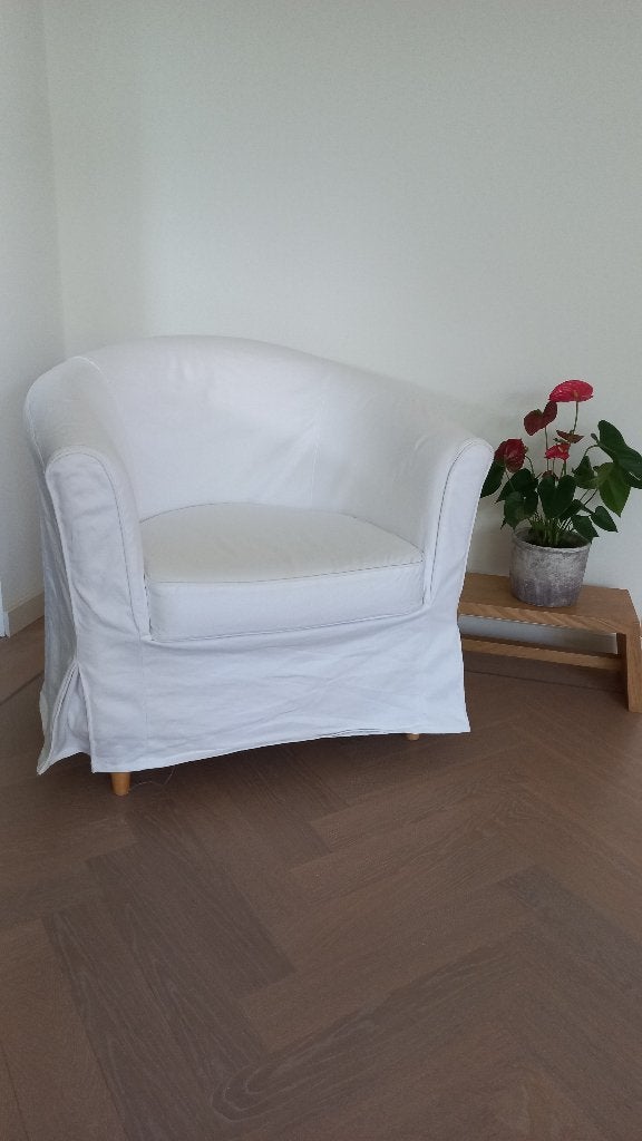 IKEA Tullsta wit, Huis en Inrichting, Fauteuils, Ophalen, Overige materialen, Gebruikt, 75 tot 100 cm