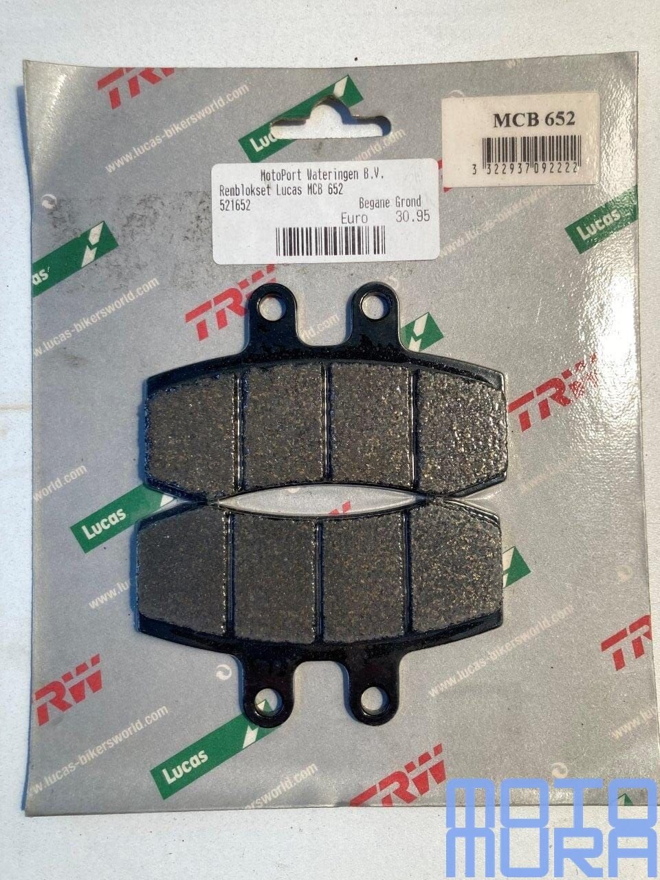 TRW MCB652 remblokken set Aprilia Pegaso 650  1991 - 1996 re, Motoren, -, -, Nieuw, Ophalen of Verzenden