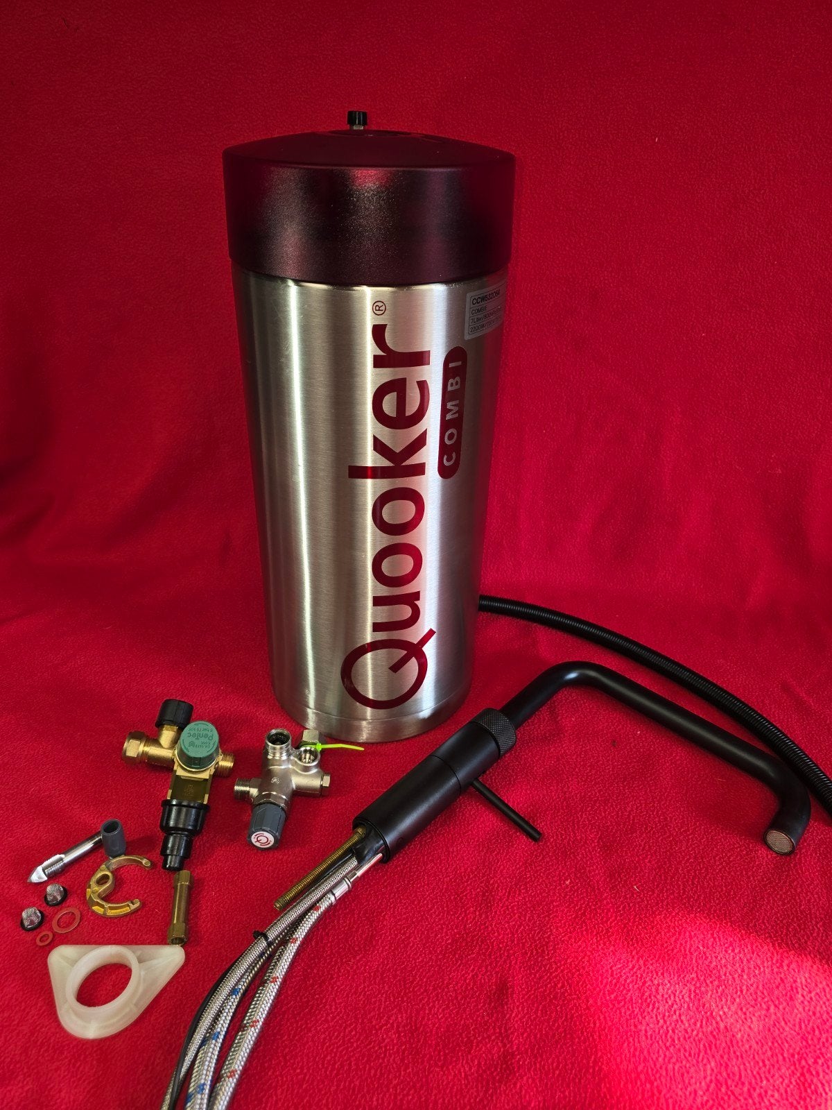 Combi Quooker 2.2 met een Fusion Square Black 3in1 kraan, Ophalen, Minder dan 50 cm, Gebruikt, Minder dan 100 cm
