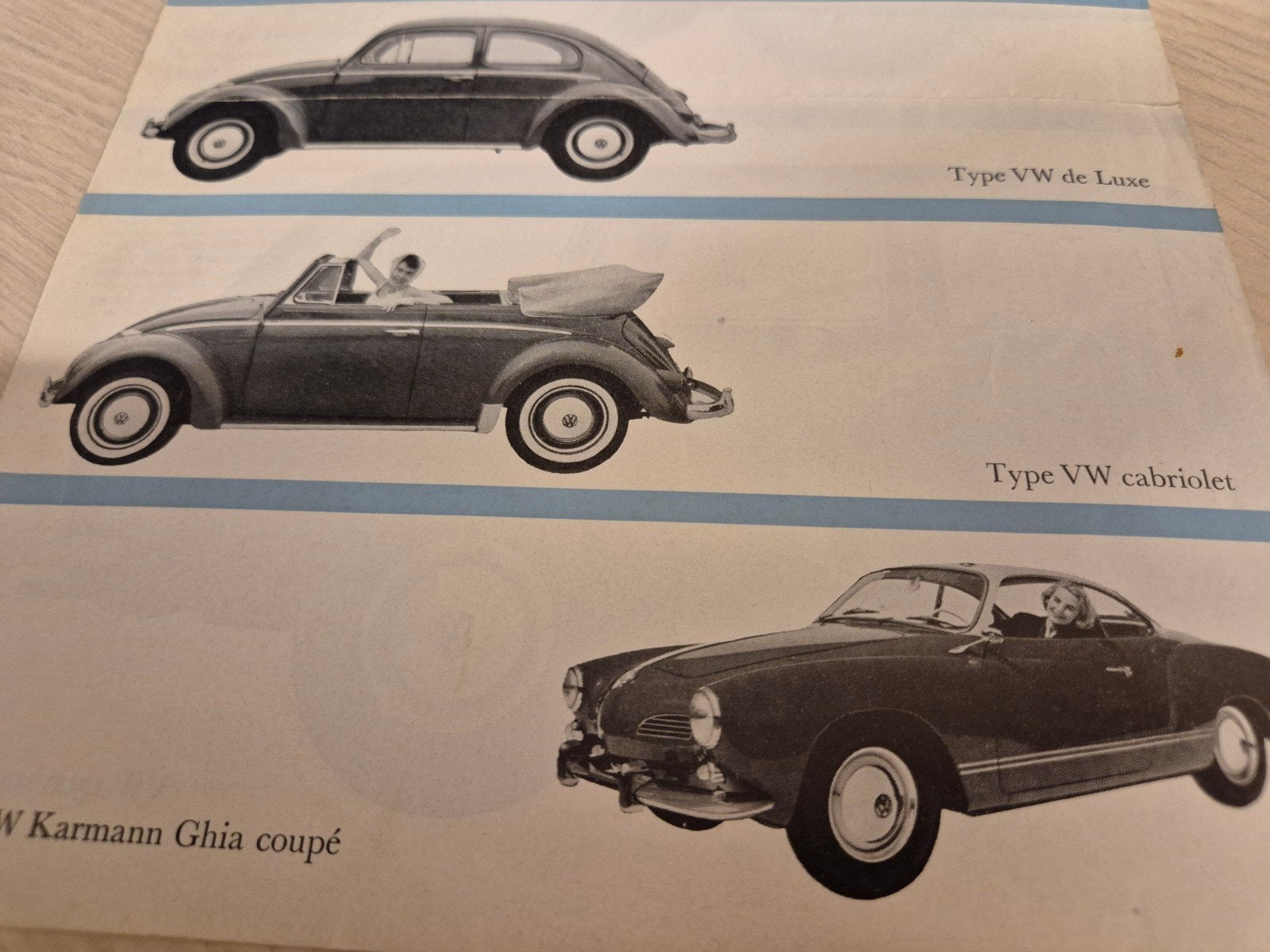 Nederlands jaren 60 Volkswagen Karmann Ghia Kever Ponton, Ophalen of Verzenden, Zo goed als nieuw, Volkswagen