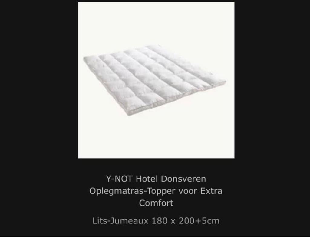 Hotel Donsveren Topper/Oplegmatras 180x200 – Nieuw in Doos, Huis en Inrichting, Slaapkamer | Matrassen en Bedbodems, Ophalen of Verzenden