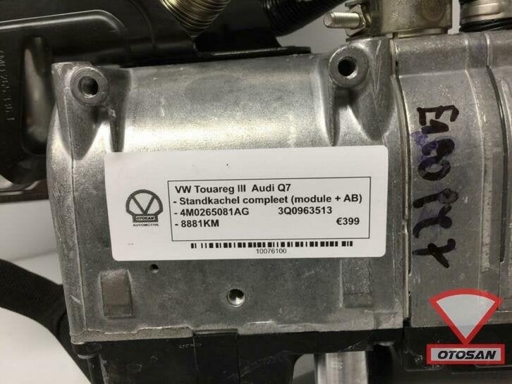 vw touareg audi q7 standkachel compleet 4m0265081ag, Auto-onderdelen, Gebruikt, Volkswagen, Volkswagen AG, Berliner Ring 2
38440  Wolfsburg, DE