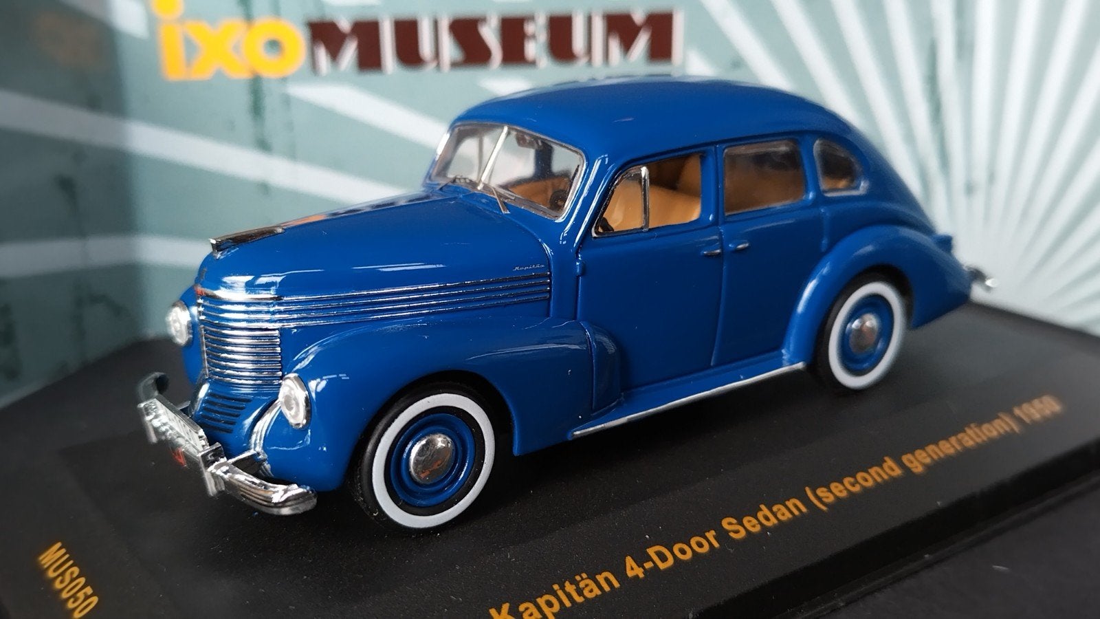 Opel Kapitan 1950 1:43 Ixo Museum Pol, Overige merken, Auto, Verzenden, .