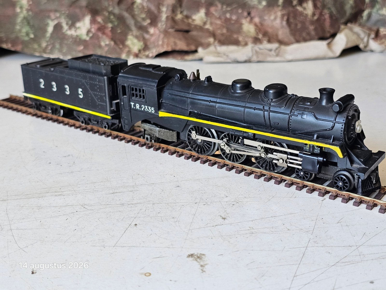 modeltrein HO Triang stoomlocomotief 2335 usa, Hobby en Vrije tijd, Modeltreinen | H0, Overige merken, Ophalen of Verzenden, Zo goed als nieuw
