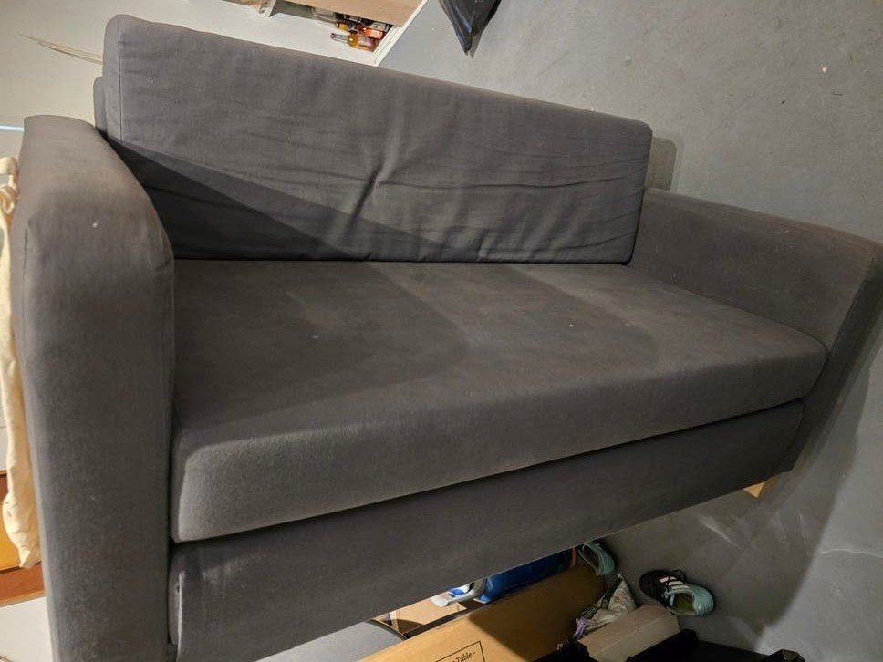 IKEA SOLSTA slaapbank - Compact en comfortabel, Gebruikt, Tweepersoons, Ophalen of Verzenden, 120 cm
