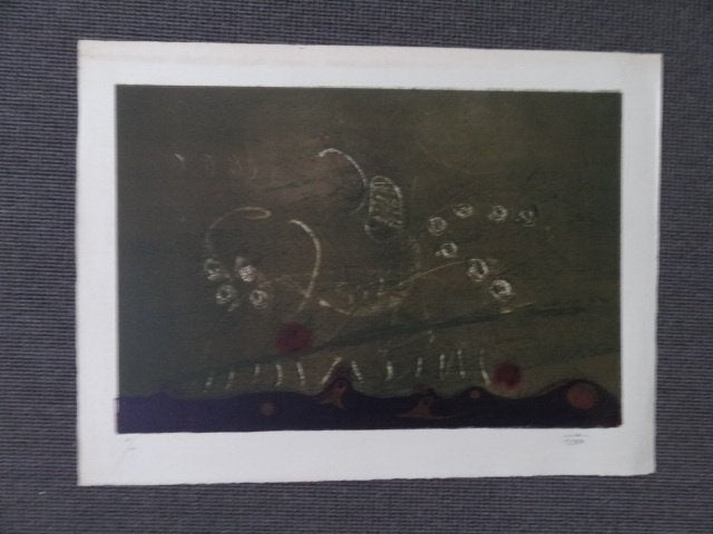 Manuel Bea Cervera (1934-1997) abstracte litho uit 1971, Abstract, Gelimiteerde oplage, Ophalen of Verzenden, Lithografie