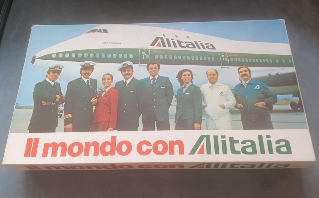 Alitalia Il mondo con Alitalia bord spel + vliegtuigen 1977, Ophalen of Verzenden