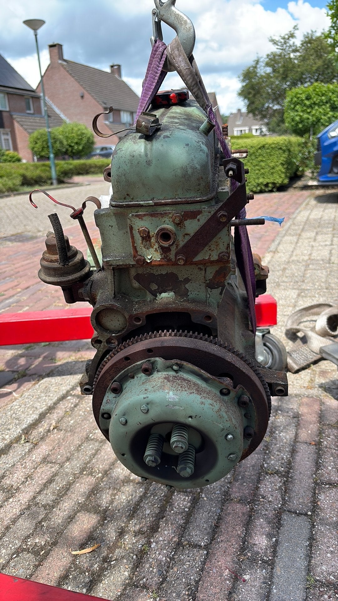 DAF 66 YA motorblok, Ophalen, Gebruikt, Benzinemotor