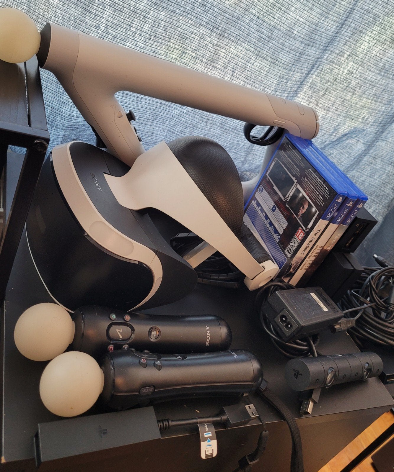 Complete PlayStation VR Set met PS5 adapter en Games, Speedlink, Gebruikt, Overige typen, PlayStation