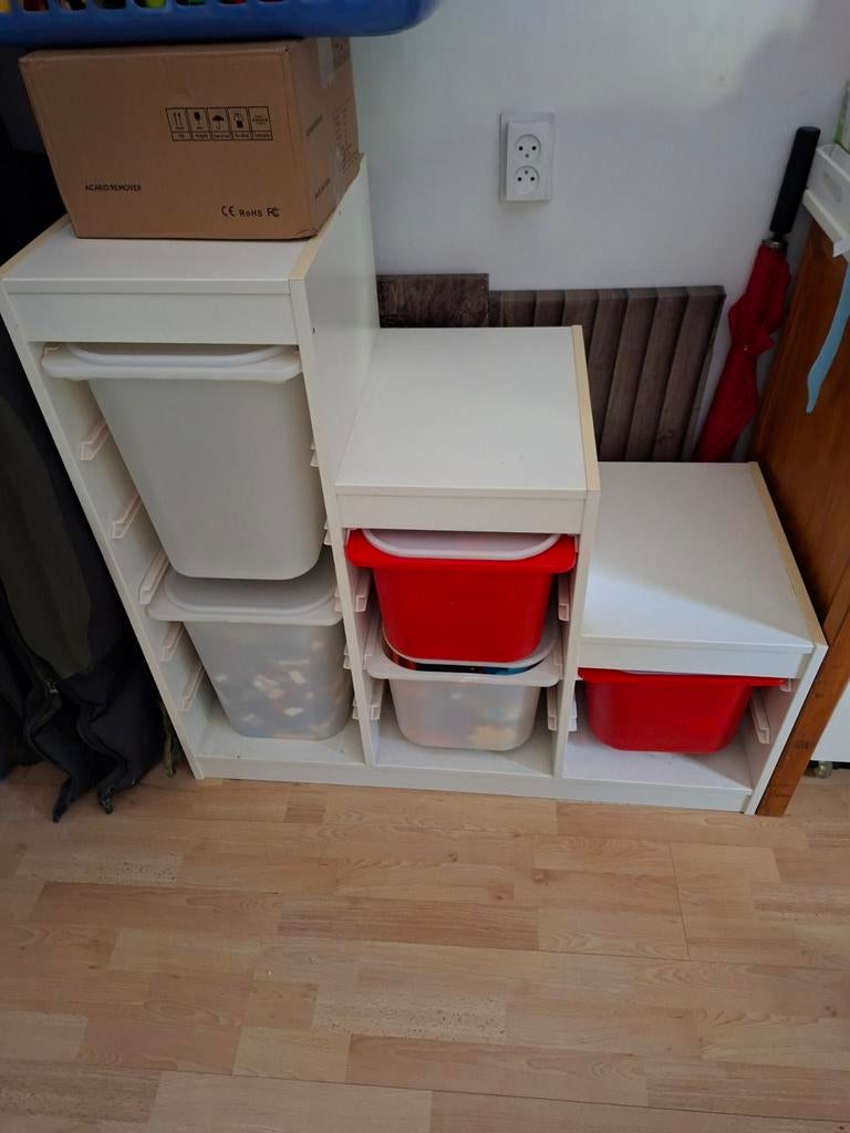 Ikea speelgoed opbergkast met 5 bakken, Gebruikt, 105 cm of meer, Ophalen of Verzenden, 75 tot 100 cm