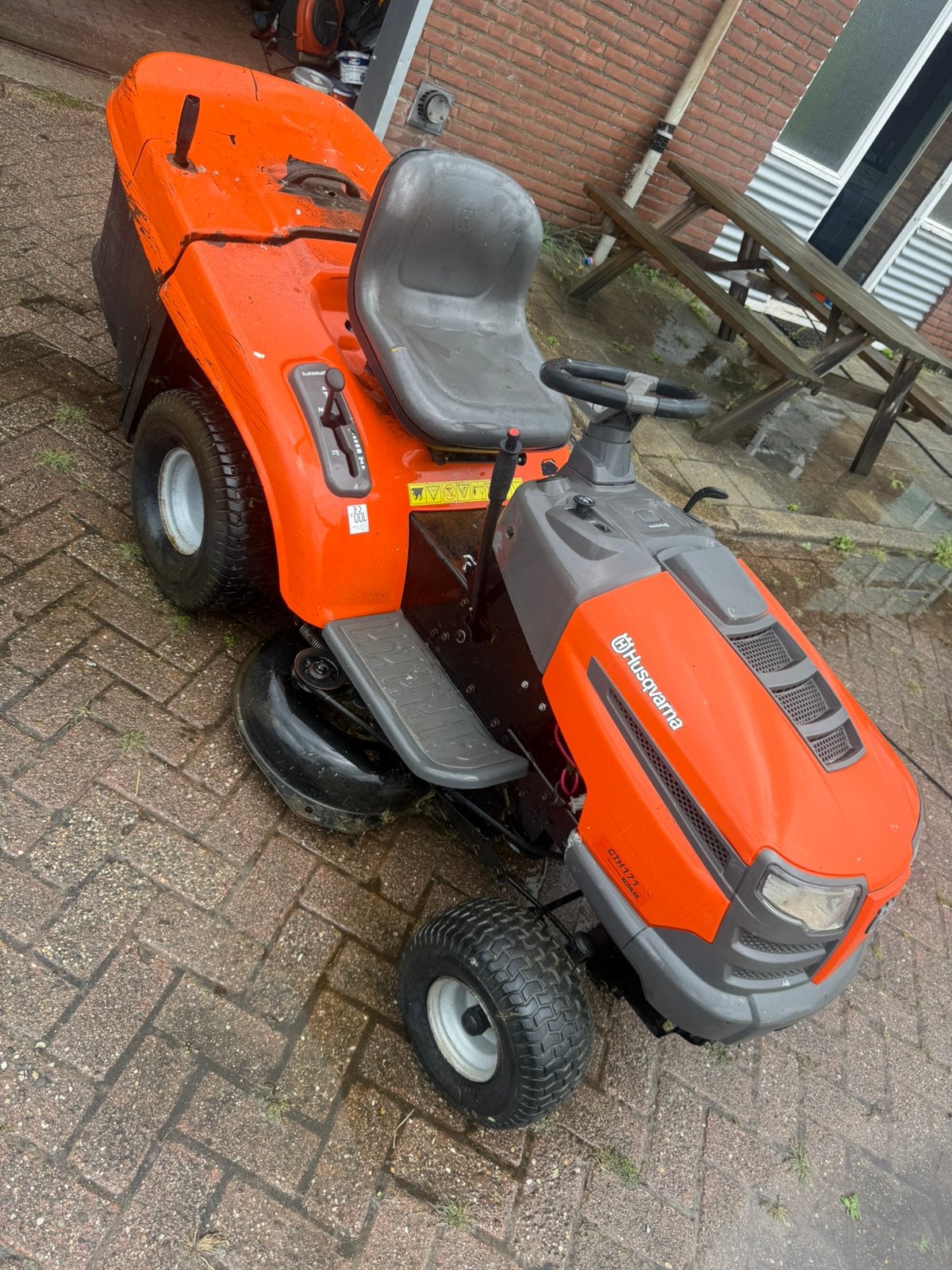 Husqvarna zitmaaier, Ophalen, Gebruikt, 90 tot 120 cm