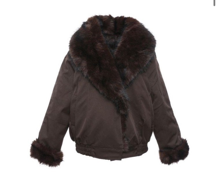 Dubbelzijdige jas, Verzenden, Nieuw, Maat 38/40 (M), Bruin