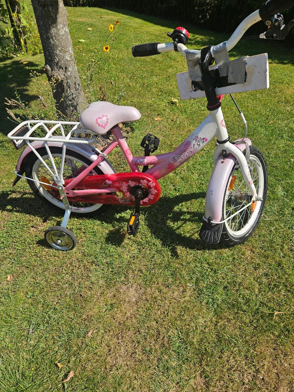 Loekie meisjesfiets 16 inch, Ophalen of Verzenden, Gebruikt, 16 tot 20 inch, Zijwieltjes