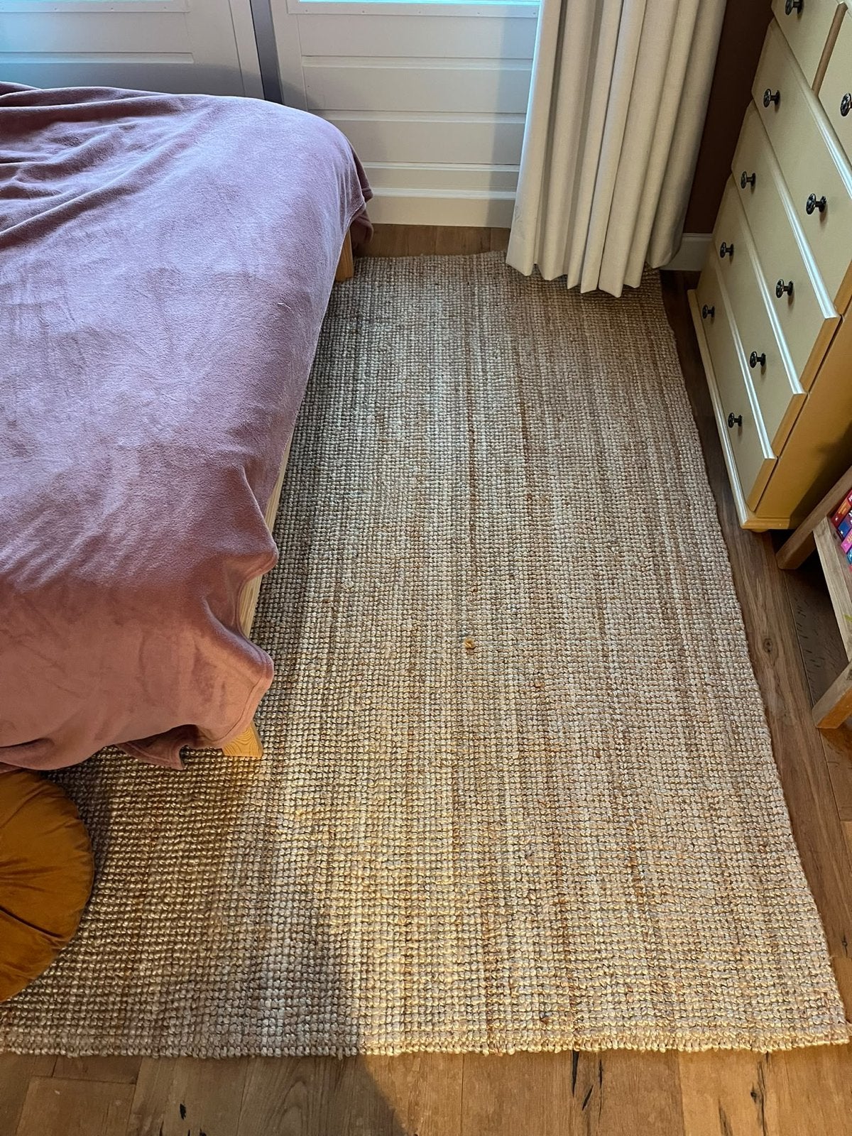 IKEA LOHALS Vloerkleed, glad geweven, naturel, Ophalen, Gebruikt, 100 tot 150 cm, Beige