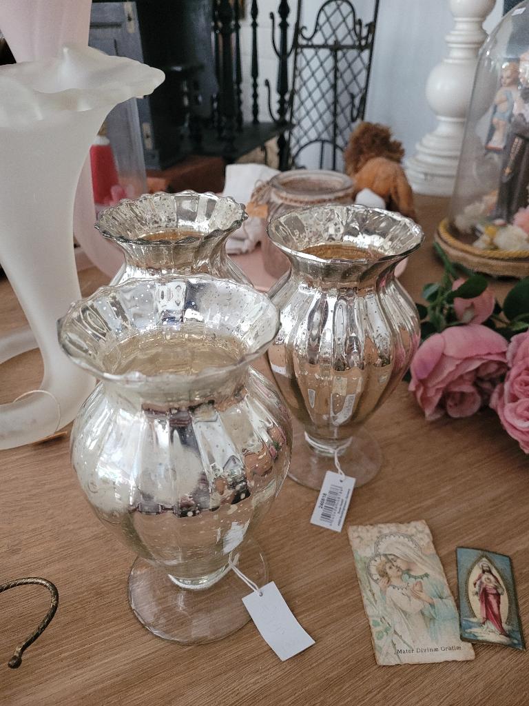 Nog 1 armeluis zilveren vaasje, Heikant 21 Kaatsheuvel, Belle Vieille Brocante, Nieuw, Ophalen of Verzenden