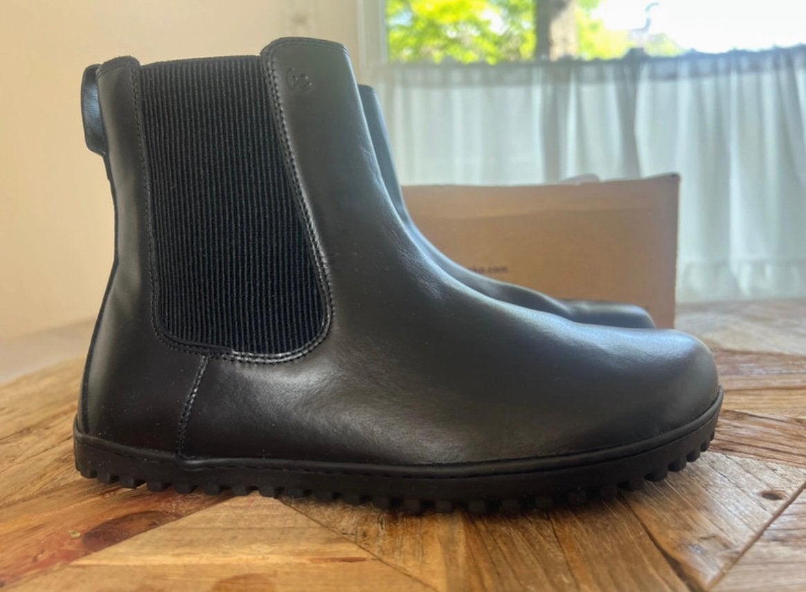 Be Lenka barefoot laarsjes zwart leer nieuw! Maat 39, Zwart, Lage of Enkellaarzen, Nieuw, Ophalen of Verzenden