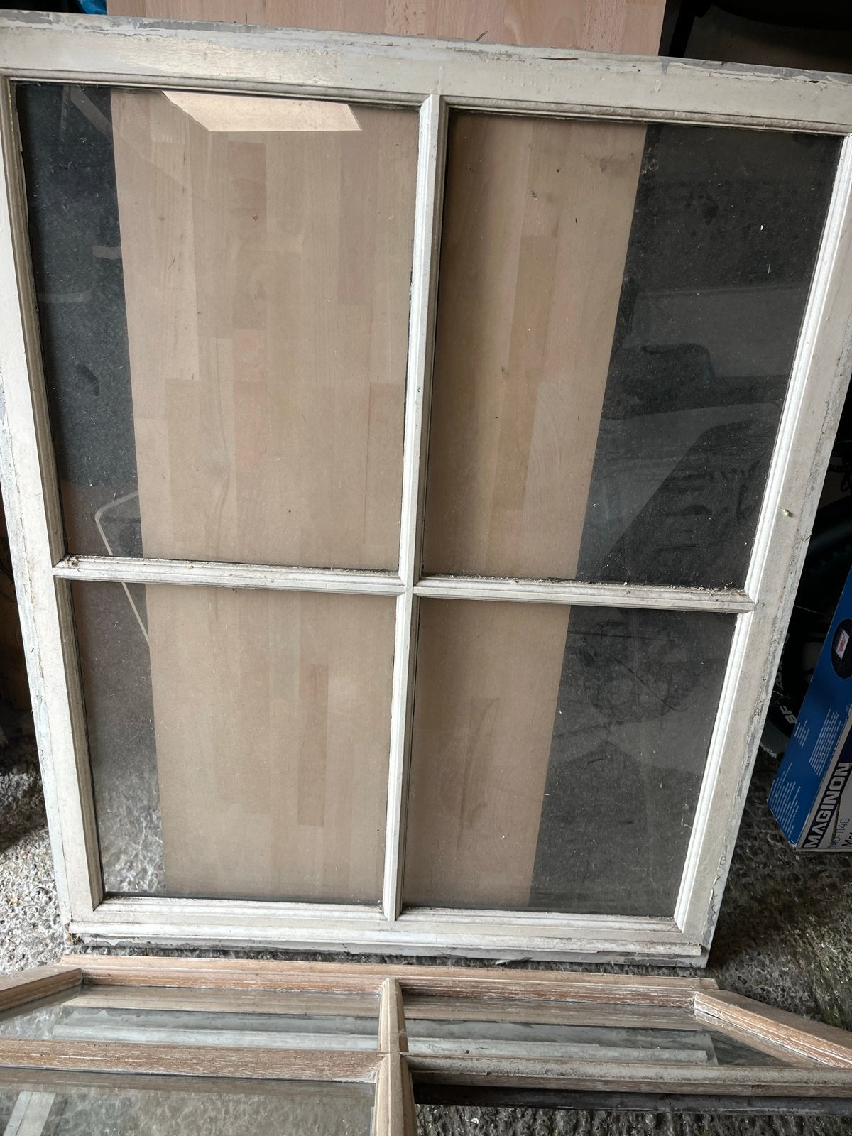 Oude houten ramen met enkel glas, Doe-het-zelf en Verbouw, Glas en Ramen, Gebruikt, Gevelraam of Ruit, 80 tot 120 cm, Minder dan 80 cm