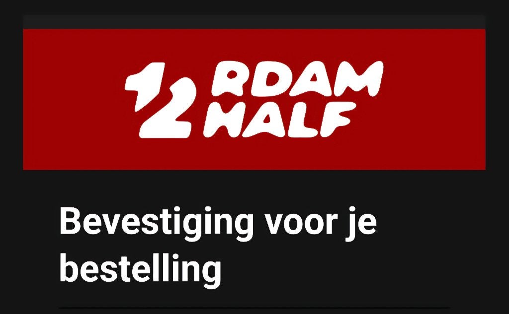 Halve marathon rotterdam 20 sep, Eén persoon