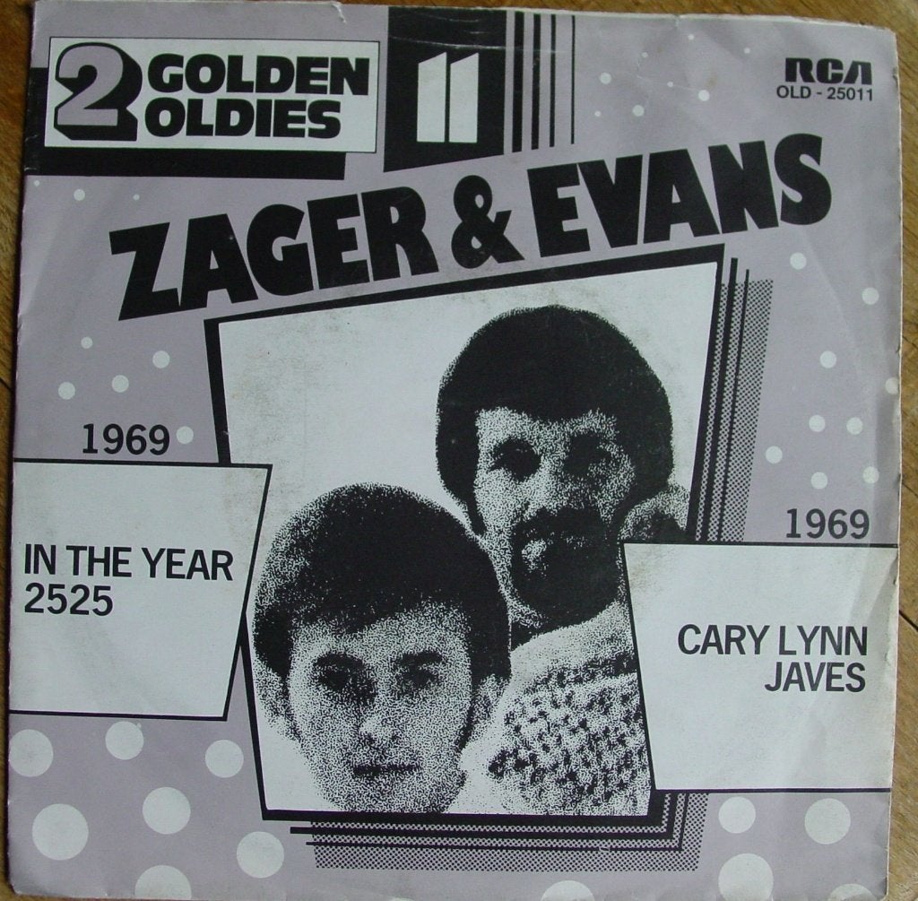 45T 7INCH VINYL SINGLE ZAGER AND EVANS, Ophalen of Verzenden, Zo goed als nieuw, Pop